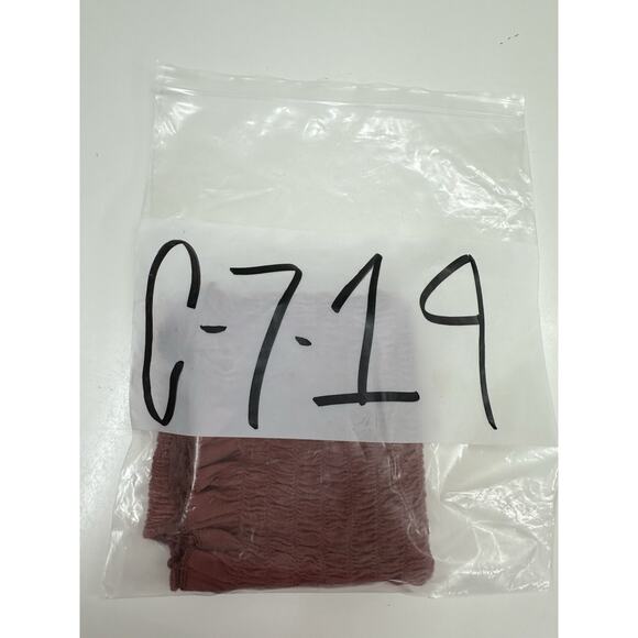 American Eagle Womens Tank Top Size Unknown Orange Racerback Smocked Top - Picture 13 of 13